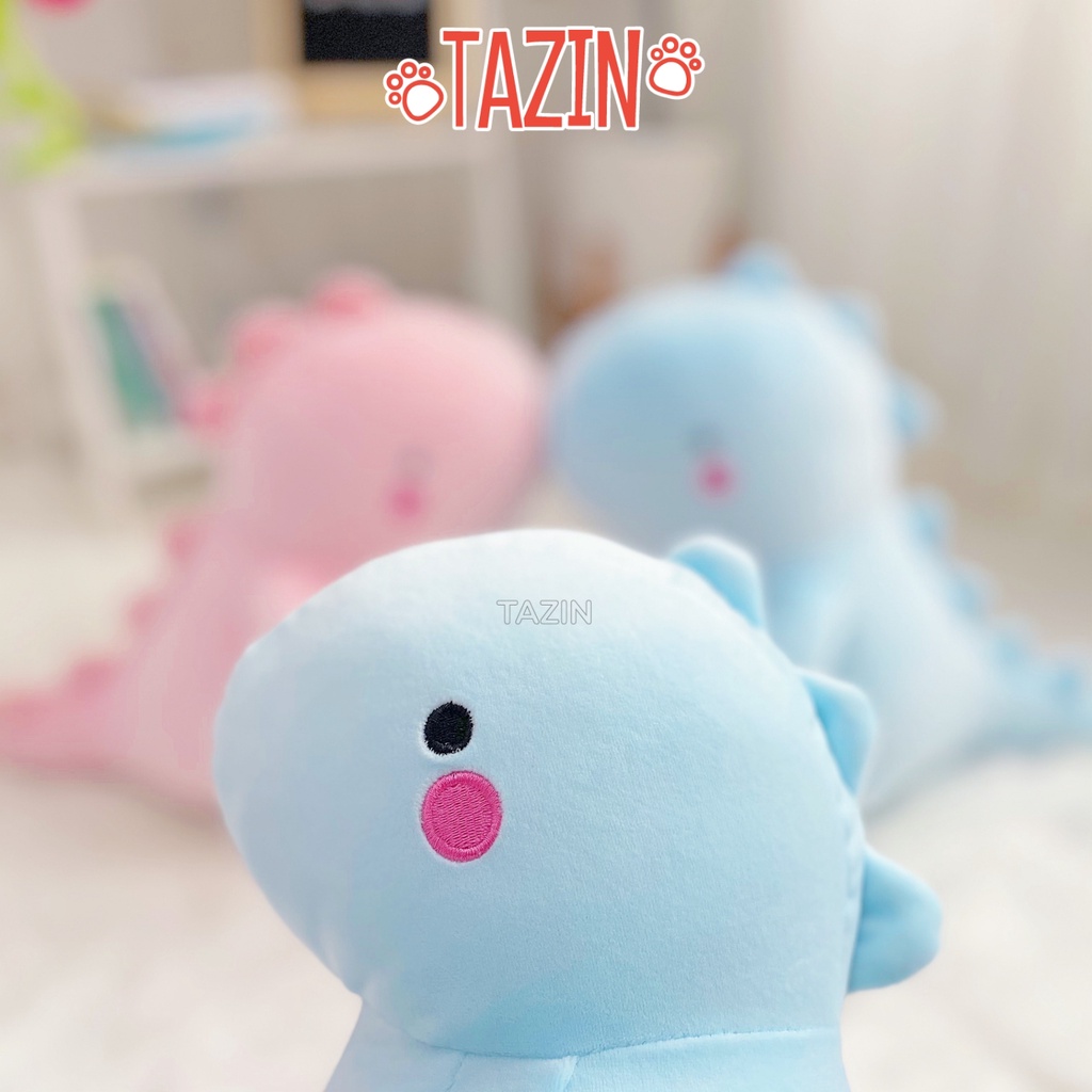 Gấu bông khủng long baby má hồng, khủng long bông mềm mịn cao cấp TAZIN