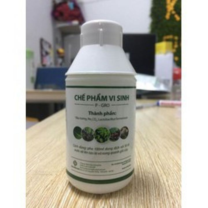 (HOT)Chế phẩm vi sinh P-GRO (ĐẬU TƯƠNG,Na2Co3,Lactobacillus Fermentum) lọ 100ml