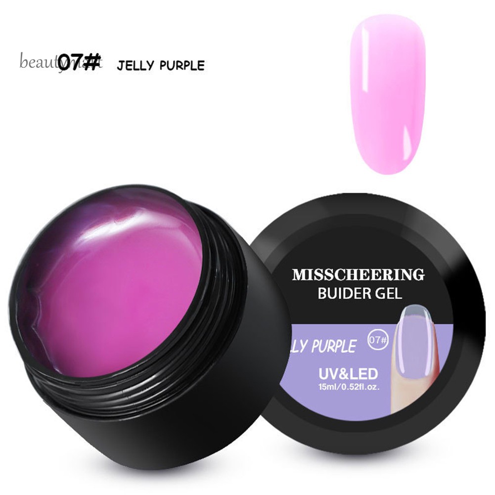 Hũ 15ml gel nối móng tay khô nhanh tạo lớp móng dày dặn