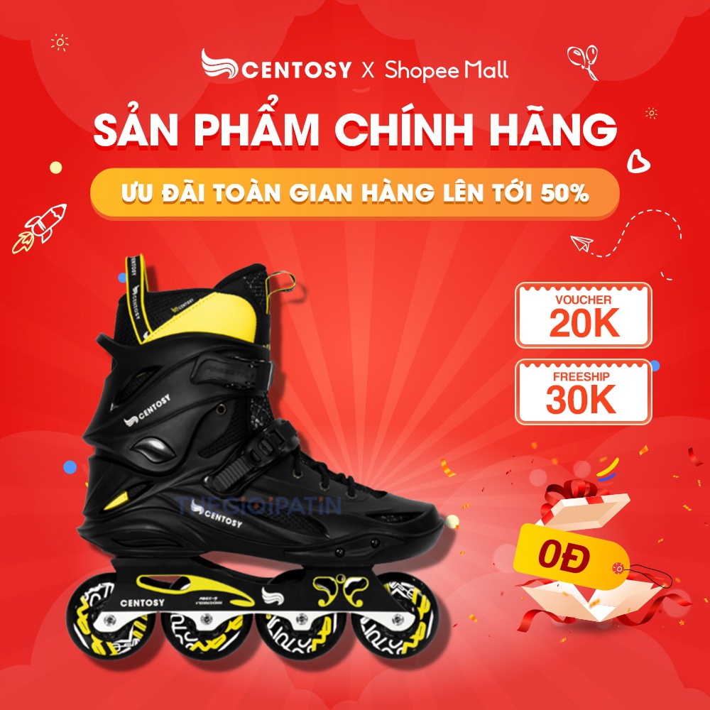 Giày Patin Người Lớn Cao Cấp - Patin Centosy Freestyle Pro - Form Chắc Chắn, Khóa An Toàn