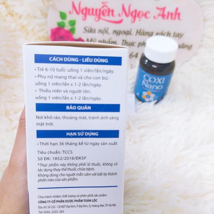 Viên uống bổ sung Canxi cho cả gia đình Coxi Nano hộp 30 viên