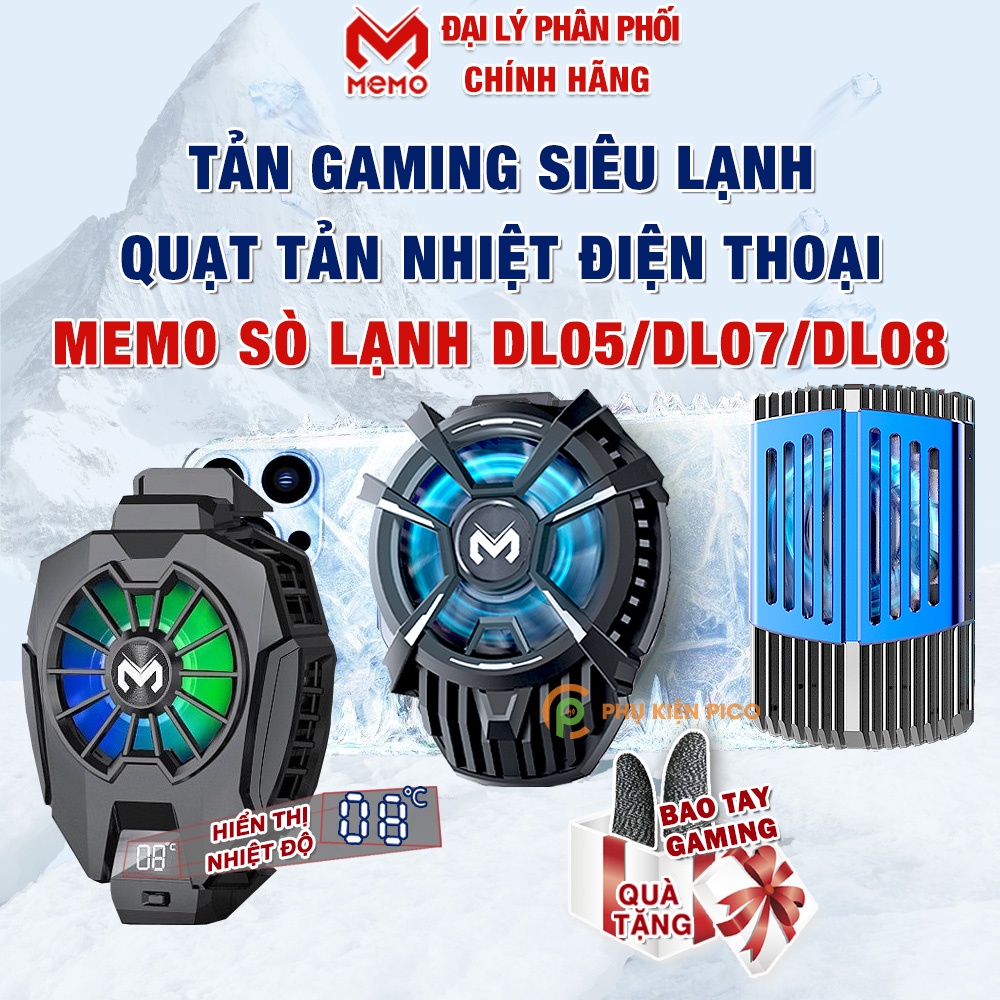 Quạt tản nhiệt điện thoại K4 Pro / Memo DL05 / DL10 / SL01 / DL16 sò lạnh AI Quạt tản nhiệt Livestream có màn hình Led