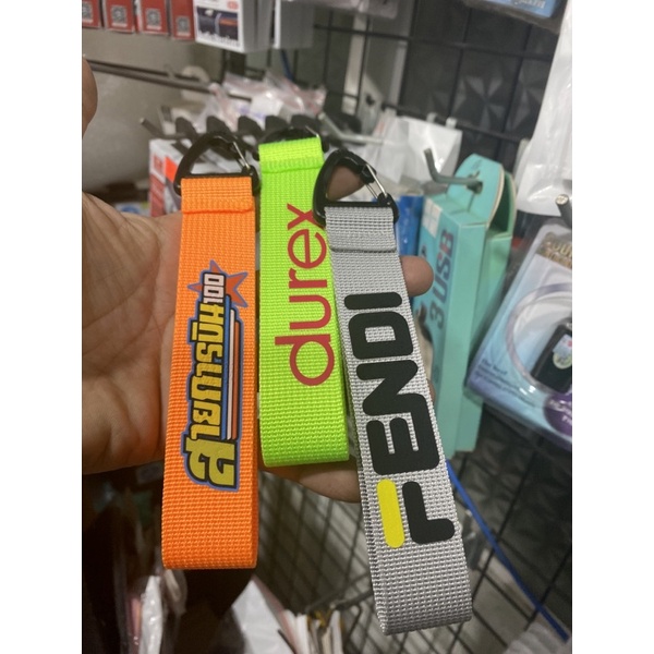 Dây móc khoá vải dù in logo thời trang