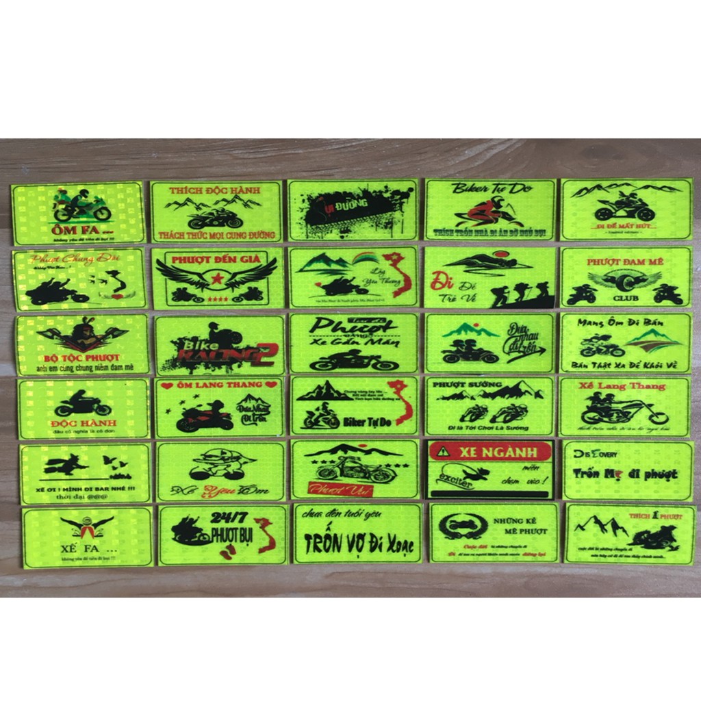 logo phượt , combo 30 chiếc như hình
