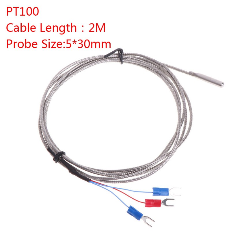Dây Cáp Cảm Biến Nhiệt Độ Bằng Thép Không Gỉ Rtd Pt100 2m 3