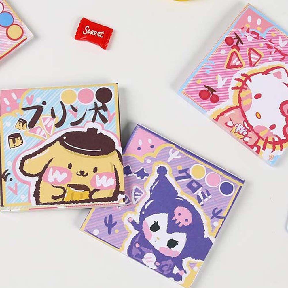 PEWANY Giấy Ghi Chú Họa Tiết Hoạt Hình Mèo Kuromi Kitty Dễ Thương Trang Trí Sổ Tay