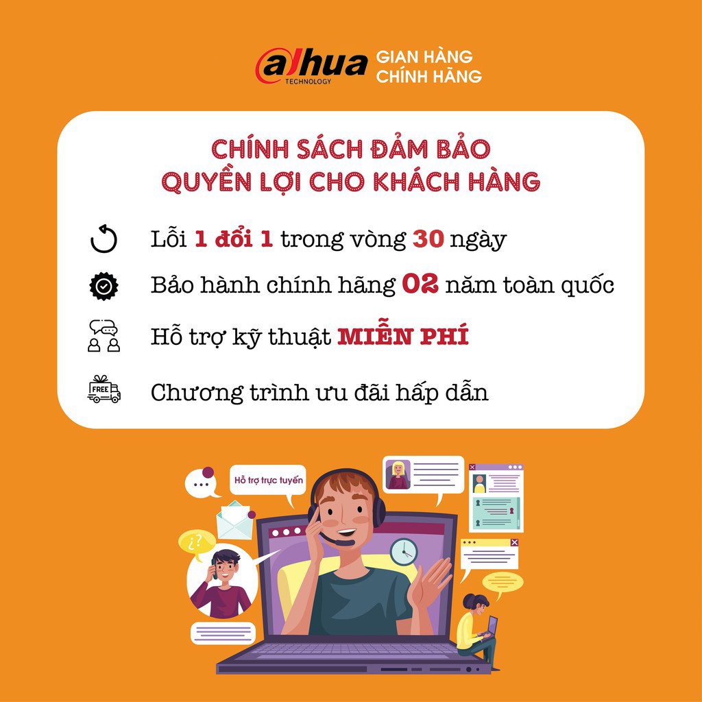 Camera giám sát DAHUA HAC-T1A21P HDCVI Cooper 2MP Tính năng chống ngược sáng,hình ảnh sắc nét,chống thấm nước- BH 24TH