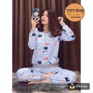 Bộ ngủ nỉ bông (Dành cho khách đặt qua livetreams fb)