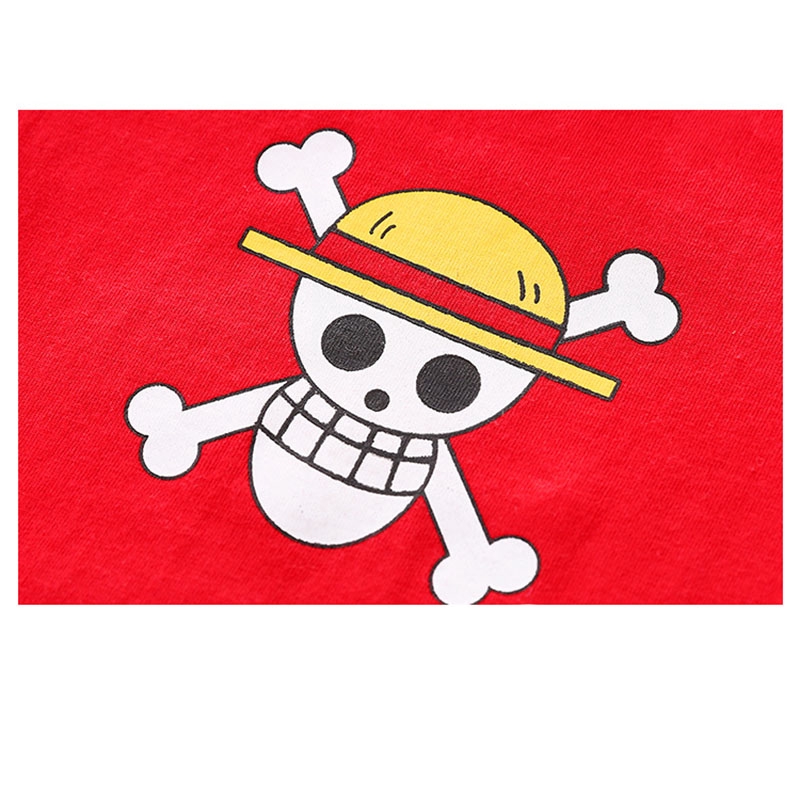 Áo liền quần tay ngắn in hình phong cách Dragon Ball Luffy cho bé trai/bé gái