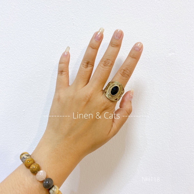 NH188 - NHẪN MẠ KIM HỌA TIẾT HOA VĂN