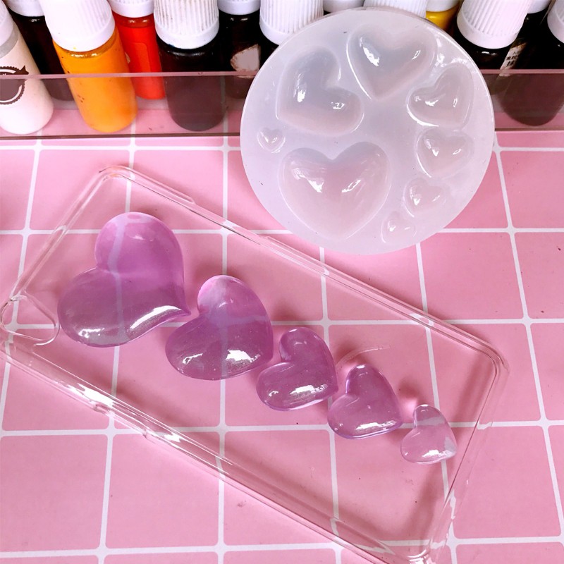 Khuôn Silicone tạo hình trái tim độc đáo