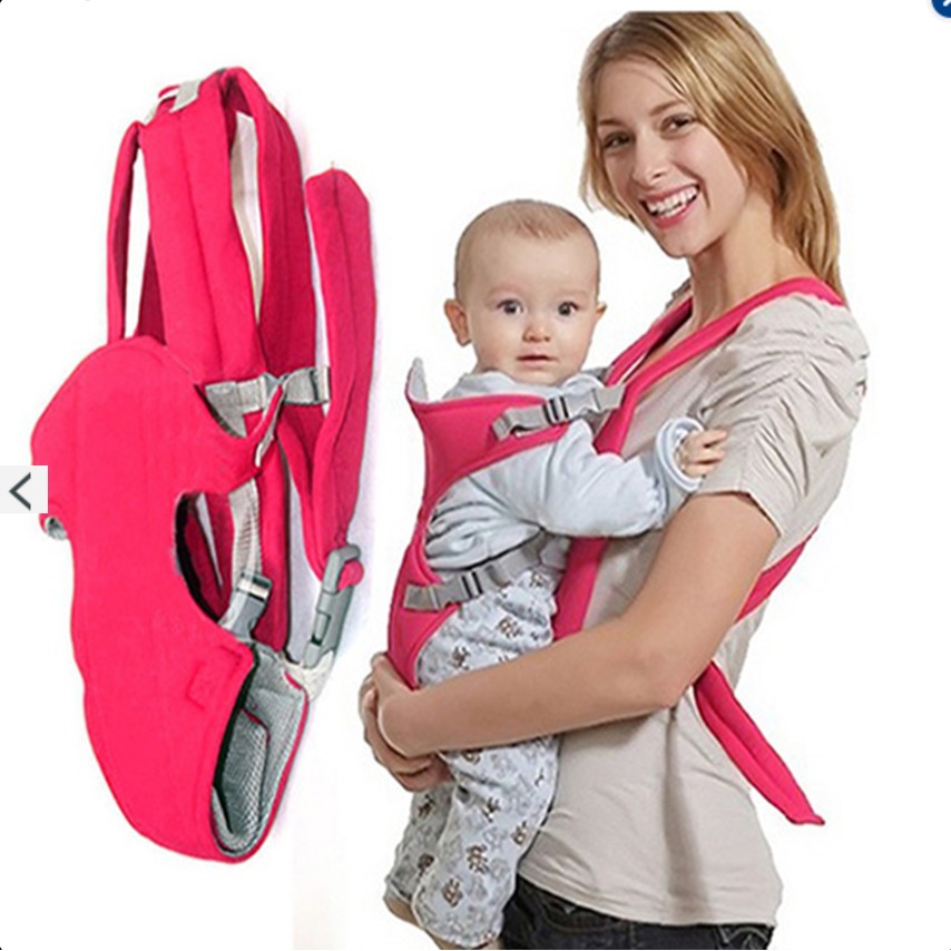 Địu em bé 4 tư thế Baby Carrier đỏ