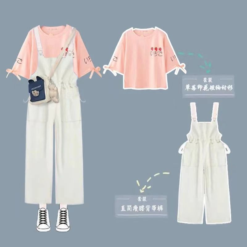 Quần yếm kaki, yếm nam nữ 2 dây phối màu thêu Aha, quần yếm Ulzzang form thụng UnisexHWQDSDS