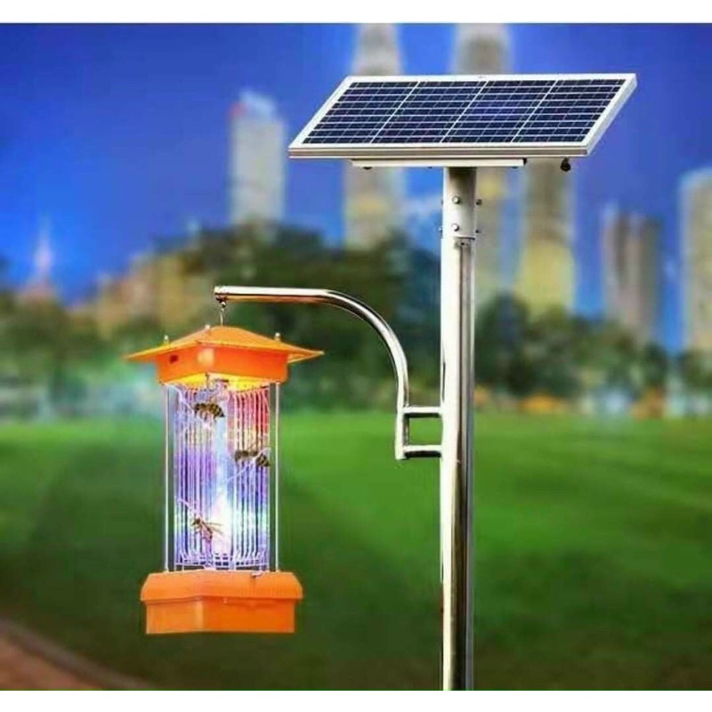 😍Đèn năng lượng Bắt muỗi, sâu bệnh ngoài trời và côn trùng bay chính hãng MAYOR WOLF
