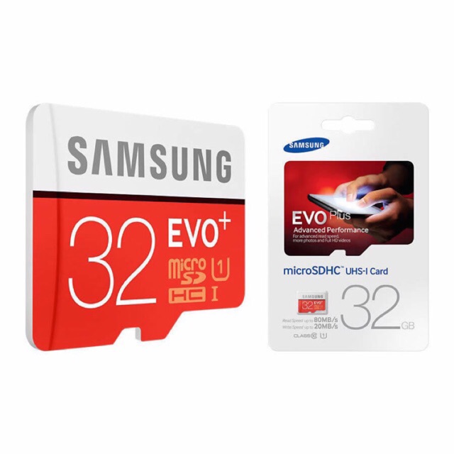 Thẻ Nhớ Samsung EVO Plus U1 32GB Thẻ Nhớ 32Gb Samsung EVO Plus U1 32GB Thẻ nhớ Samsung EVO 32GB