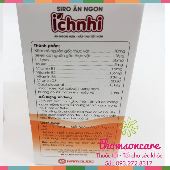 Ích Nhi  - Siro ăn ngon cho bé, tăng sức đề kháng | BigBuy360 - bigbuy360.vn