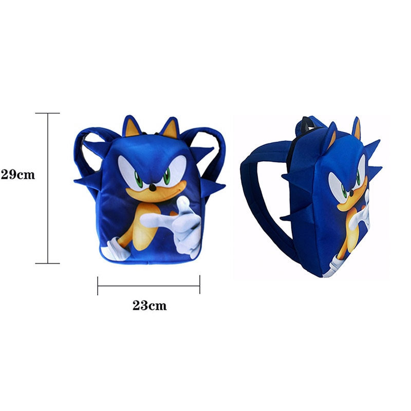 Sonic Ba Lô Đi Học In Hình Nhím sonic Dễ Thương Cho Bé