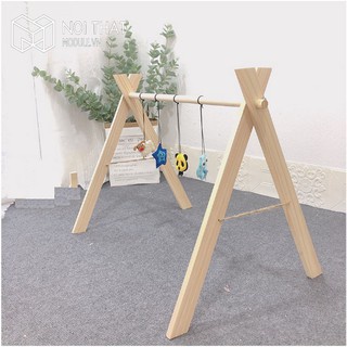 Kệ Treo Đồ Chơi Cho Bé - Kệ Chữ A - Gỗ Tự Nhiên An Toàn Cho Trẻ Sơ Sinh