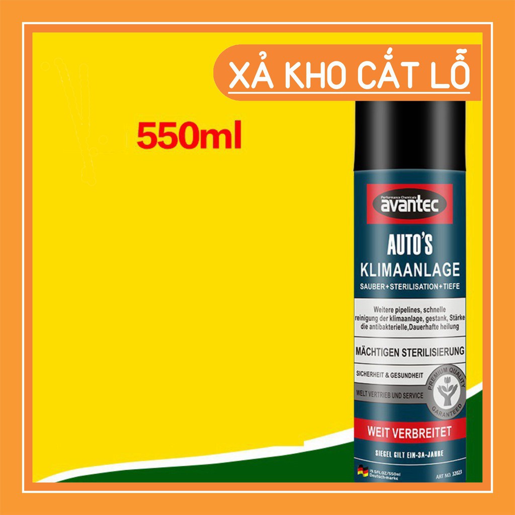 Chai Xịt Khử Mùi Máy Lạnh Avantec230ml Cho Gia Đình Và Trong Xe Ô Tô. XẢ KHO - BÁN VỐN XẢ KHO - Xịt khử mùi máy lạnh Ava