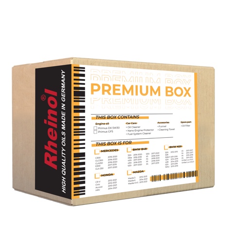 RHEINOL PREMIUM BOX HONDA - Bộ Dầu Nhớt Động Cơ Nhập Khẩu Đức Cao Cấp