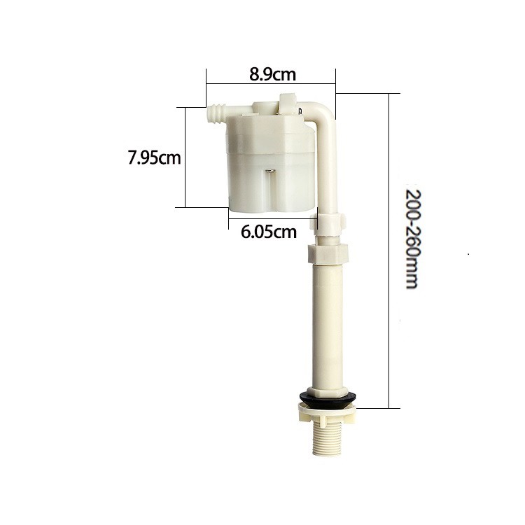 Bộ cấp két nước bồn cầu sử dụng phao cơ thông minh (Kèm dây dẫn + lưới lọc)