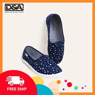Giày slipon nữ D&A EPL1901 siêu nhẹ Đông Ấn