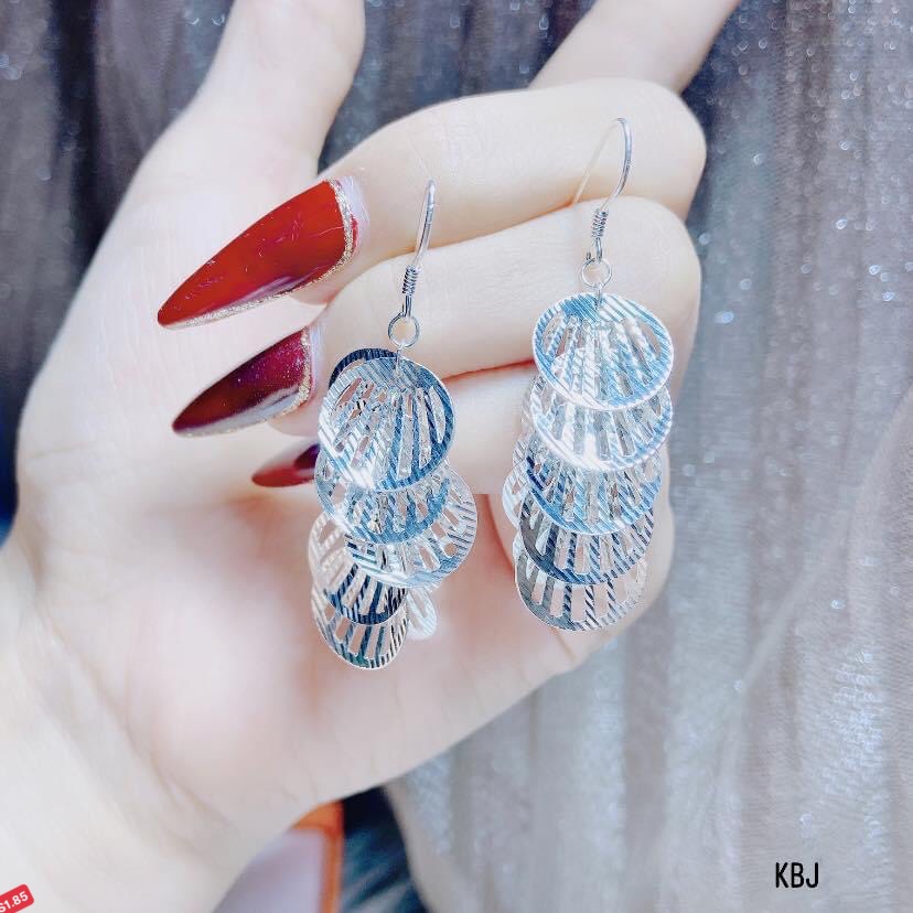 khuyên tai vòng tròn móc kiểu dài