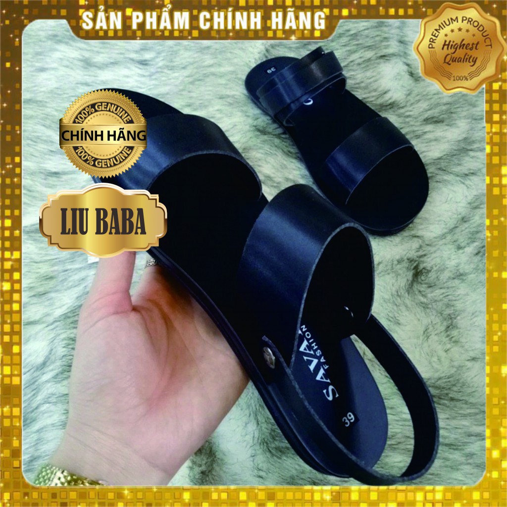 [GIÀY XƯỞNG] Sandal Nam Da Bò, Đế Khâu, Quai Gấp Thông Minh