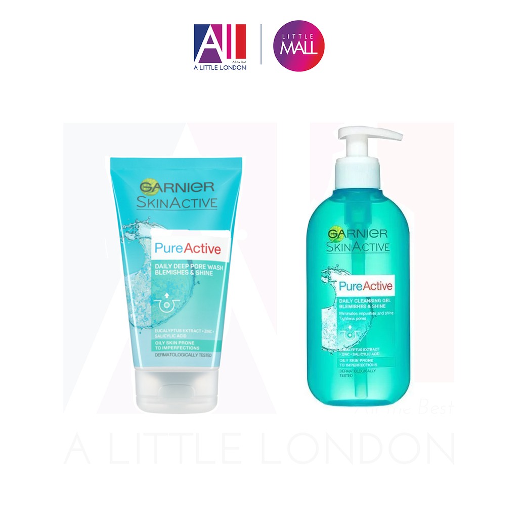 Sữa rửa mặt làm sạch sâu Garnier Pure Active Daily Wash