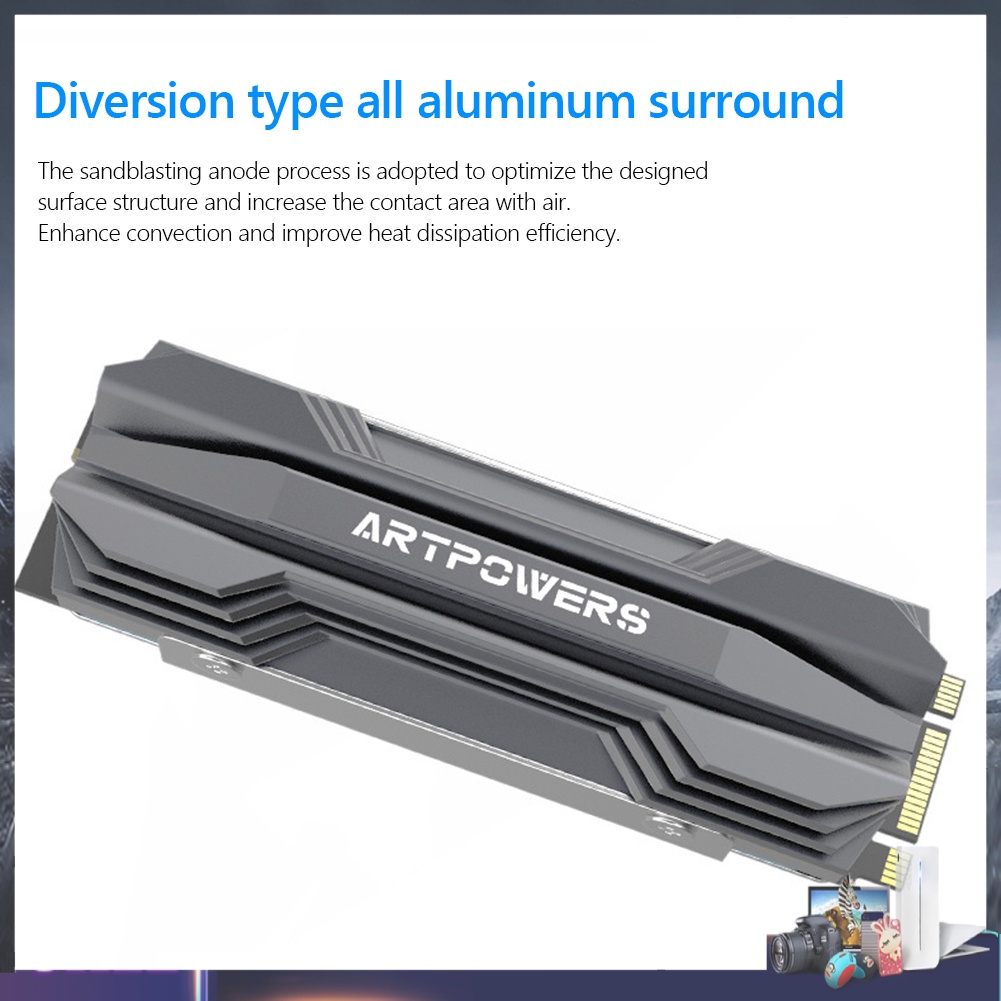 Tấm tản nhiệt bằng nhôm M.2 2280 NVME | BigBuy360 - bigbuy360.vn