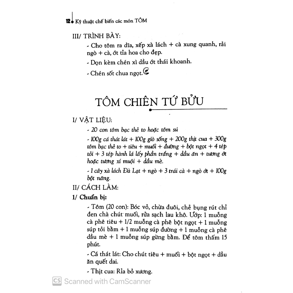 Sách - Kỹ Thuật Chế Biến Các Món Tôm - Tập 2