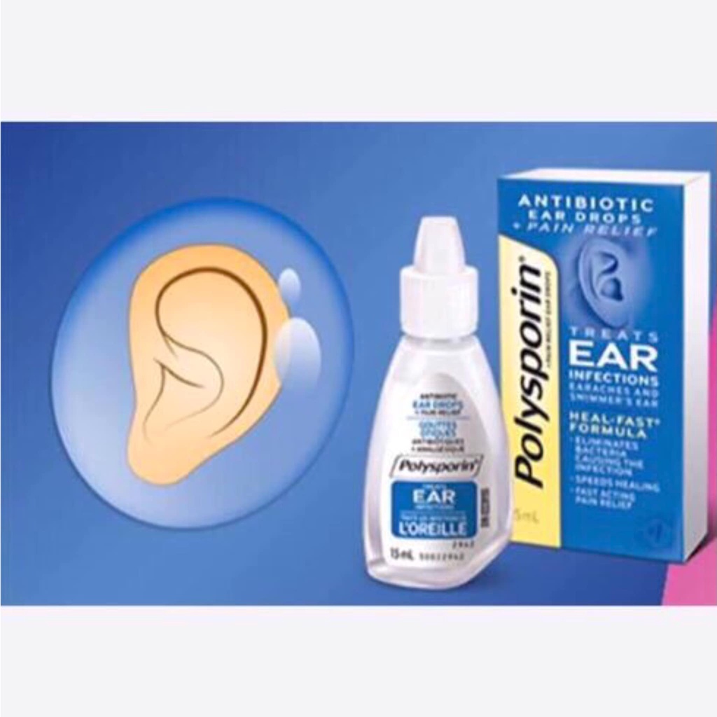Polysporin Plus Pain Relief Ear Drops 15 ML lupon.gov.ph
