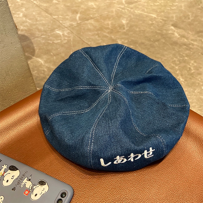 Mũ Beret In Chữ Phong Cách Thời Trang Nhật Bản Dành Cho Nữ