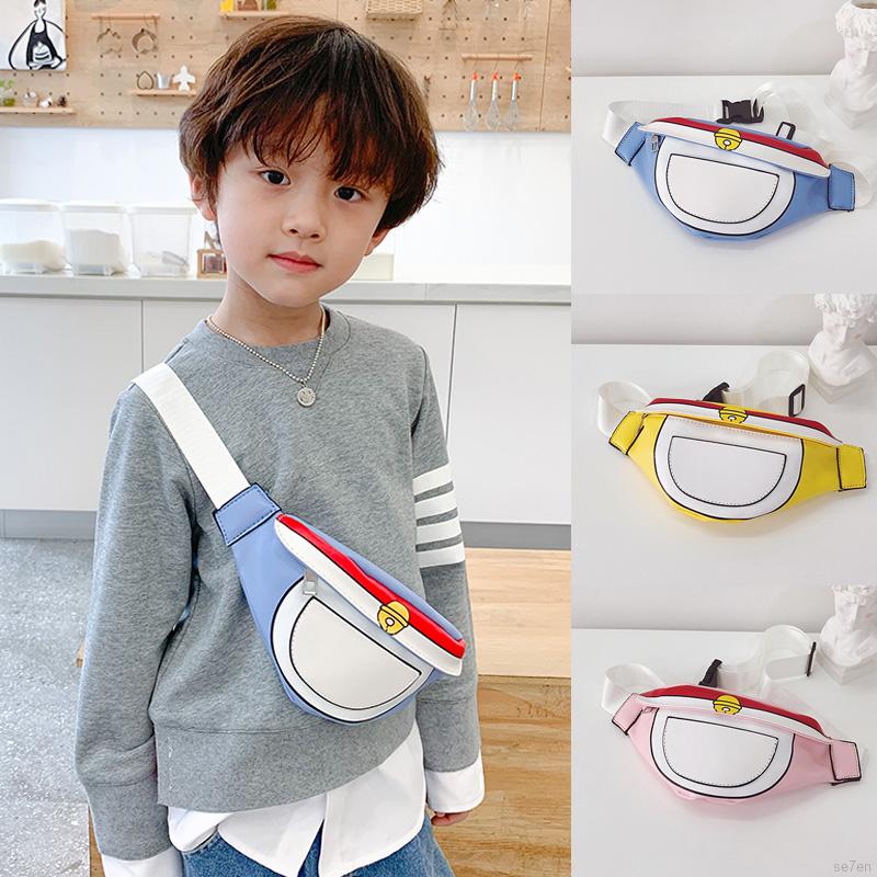 Se7en Kids Cartoon Print Chest Bag Belt Chest Hip Crossbody Shoulder Messenger Bags For 2-6Y