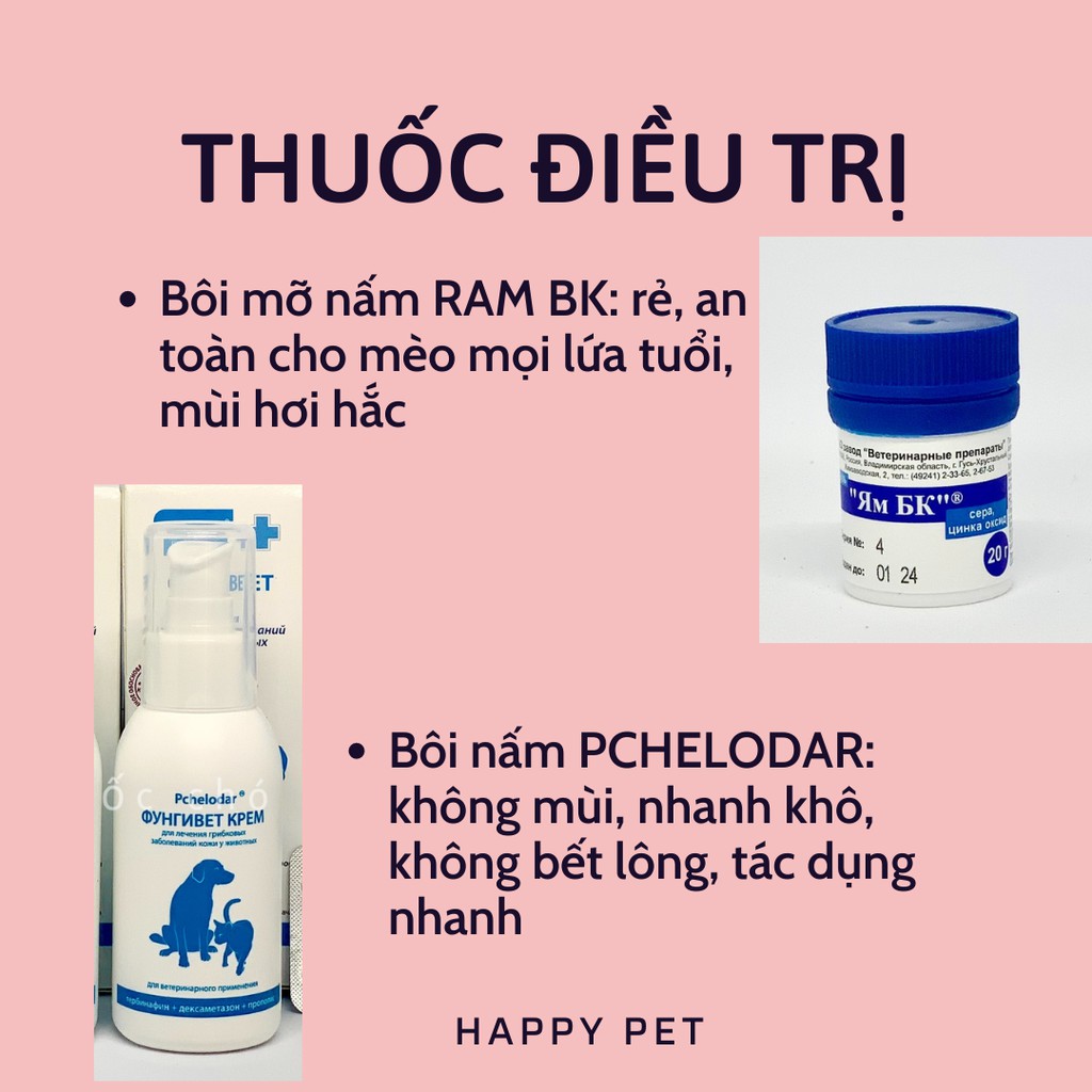 KEM NẤM DA PCHELODAR CHO CHÓ MÈO 100ML GIÁ CỰC RẺ