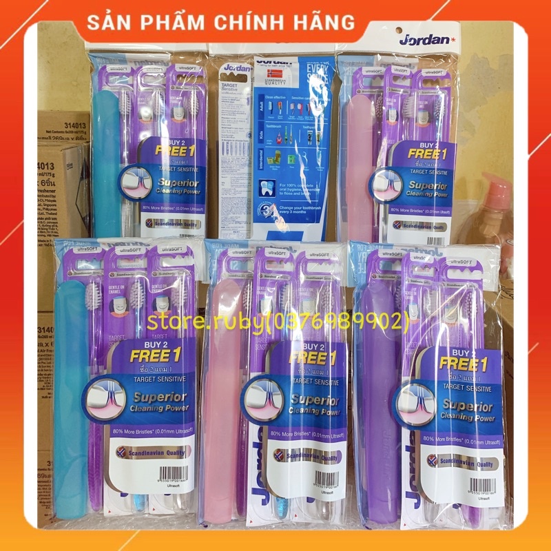 Combo 18 bàn chải Target Sensitive tặng kèm 6 hộp đựng bàn chải du lịch