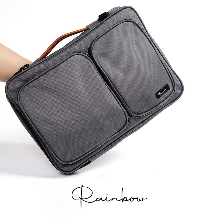 Túi laptop Rainbow BG001, túi chống sốc laptop chất liệu canvas chống nước, chống va đập, bảo vệ thân máy. | BigBuy360 - bigbuy360.vn