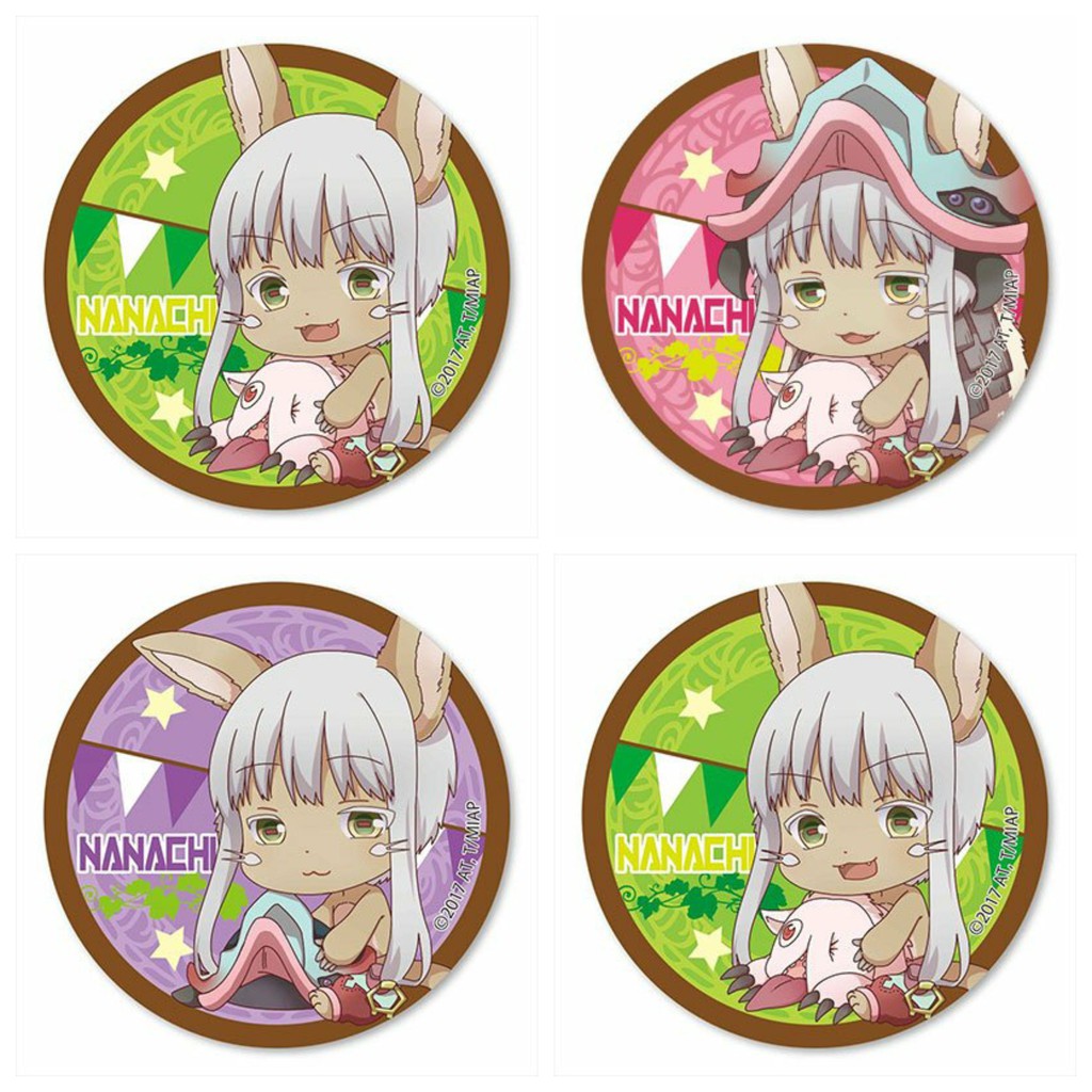 Combo 3 huy hiệu cài áo in hình Made in Abyss Vực thẳm Abyss anime chibi tiện lợi