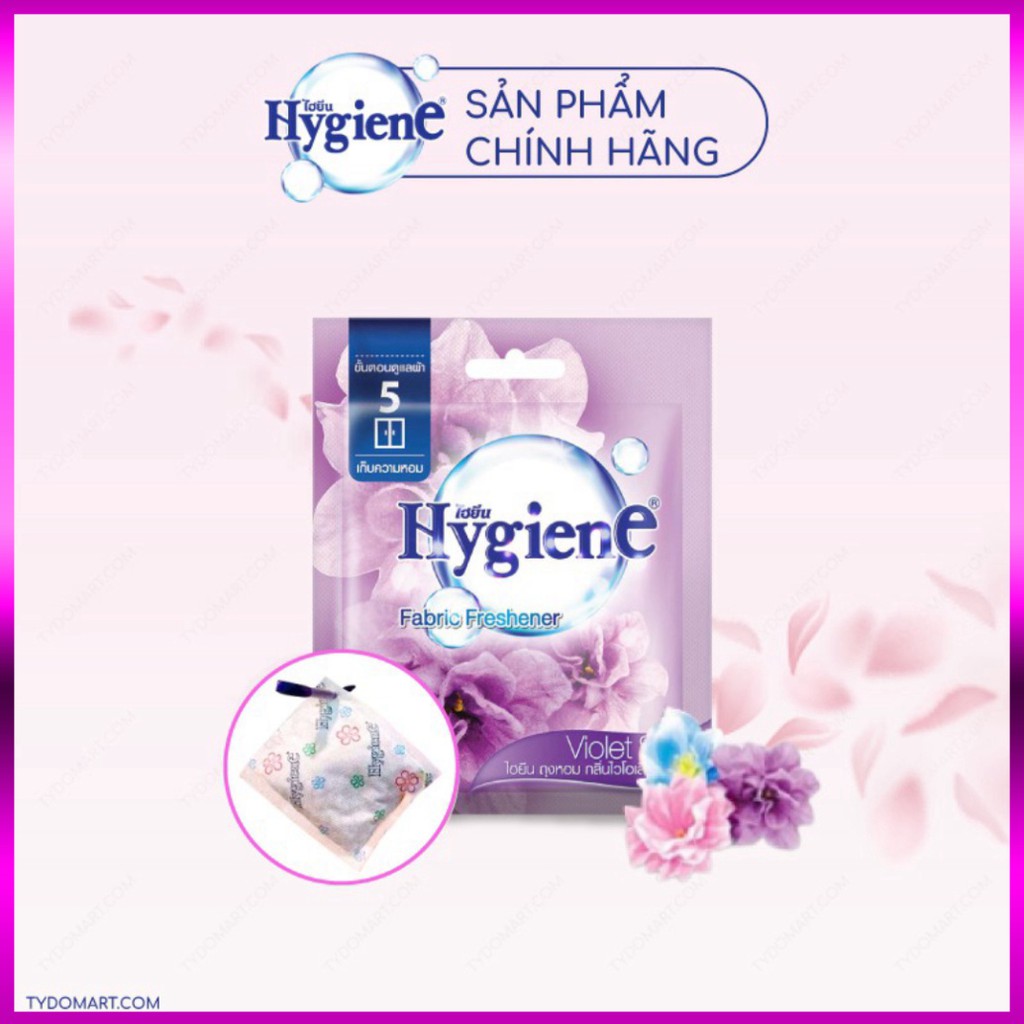 Túi thơm để tủ quần áo Hygiene Thái Lan có 5 màu đa dạng nhiều mùi hương - Kho HCM