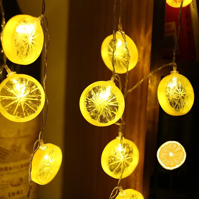 Dây đèn led họa tiết lát chanh thiết kế dài 2m
