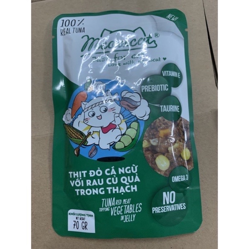 Pate meowcat cho mèo gói 70gr đủ vị