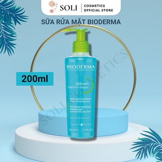 Sữa rửa mặt Bioderma, sữa rửa mặt giảm mụn, sữa rửa mặt cho da dầu 200ml