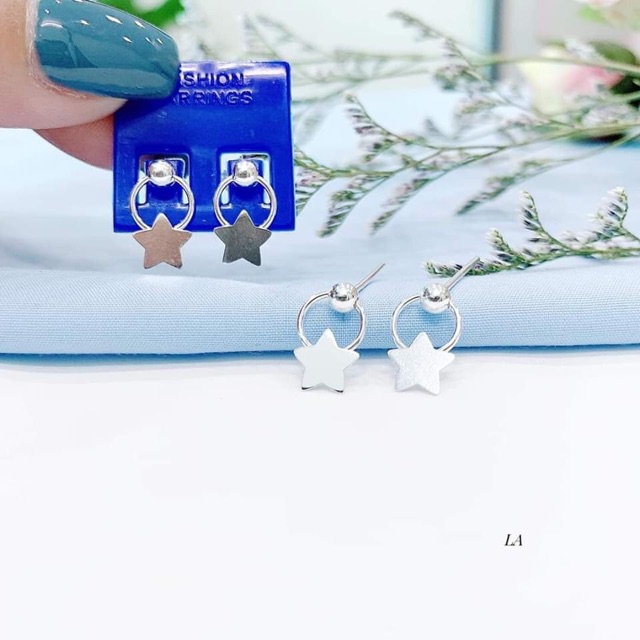 Bông tai nữ choker tim và sao cá tính - chuẩn bạc ta