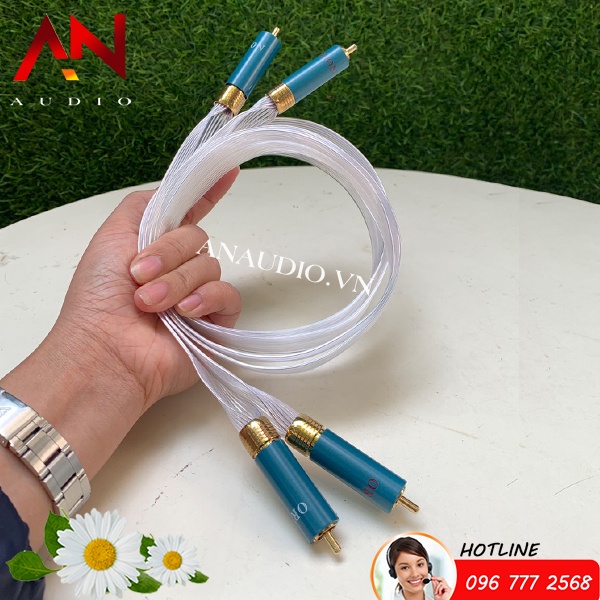 Dây AV Mạ Bạc Ortofon Bản Dẹt 1m - Cỡ To