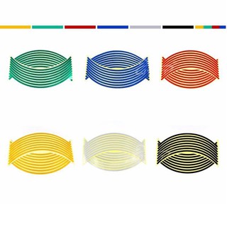 Bộ decan dán phản quang vành xe 206635 (xanh) [SKM]