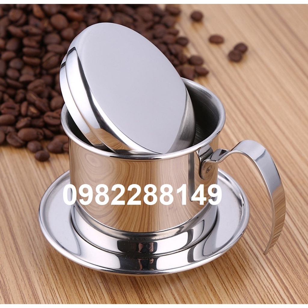 PHIN CAFE INOX 304 MÀU MẠ VÀNG , TRẮNG , ĐEN.