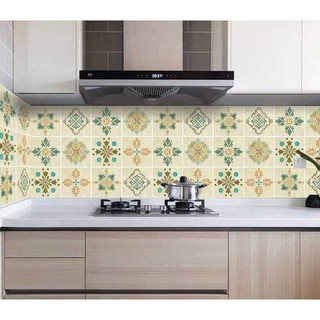 Cuộn giấy dán tường nhà bếp giả gạch có sẵn keo dài 3m, rộng 61cm