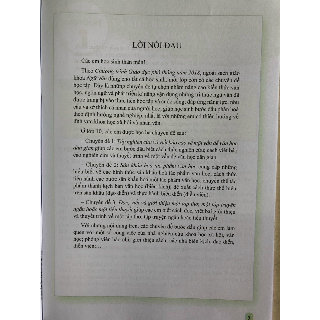 Sách - Chuyên đề học tập Ngữ văn 10 - Cánh Diều