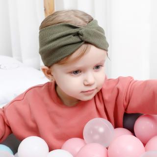 Băng đô đan chéo đính nơ xinh xắn cho bé gái