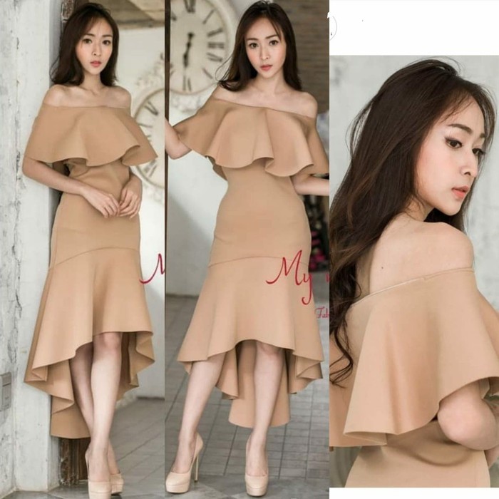 Đầm dự tiệc màu sắc PINK VIOLET IMPORT PREMIUM 1212 cho nữ